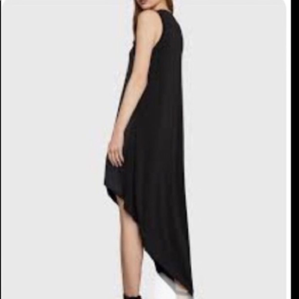 Bcbgmaxazaria Asymmetrical Solid Black Waterfall … - image 1